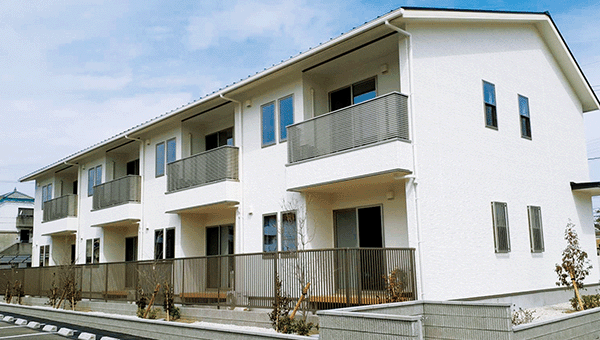 高遮音二重床システム「SQサイレンス50」 愛知県安城市の木造共同住宅で採用